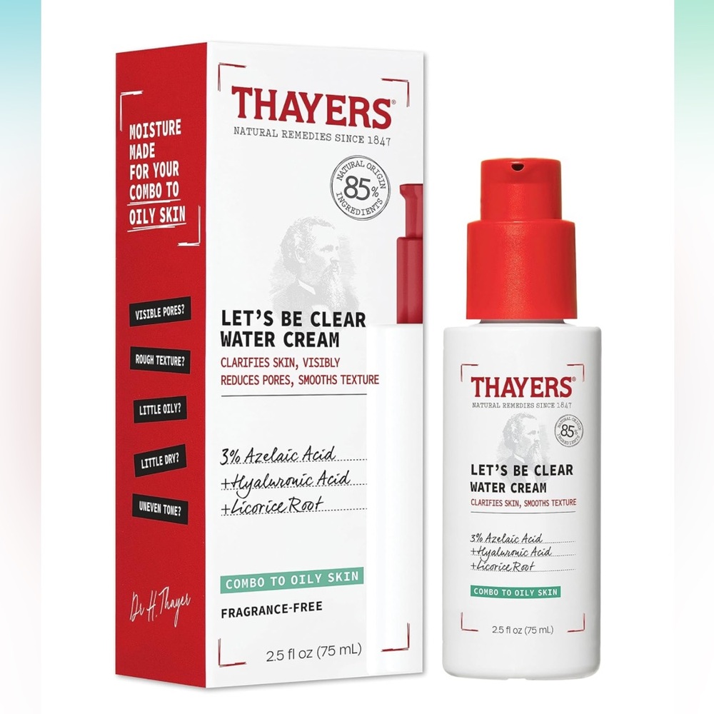 Thayer’s Let’s Be Clear Water Cream